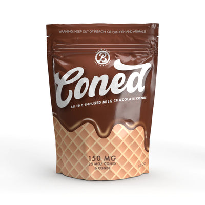 Coned Delta-8 Chocolate/Cookies & Cream Cones